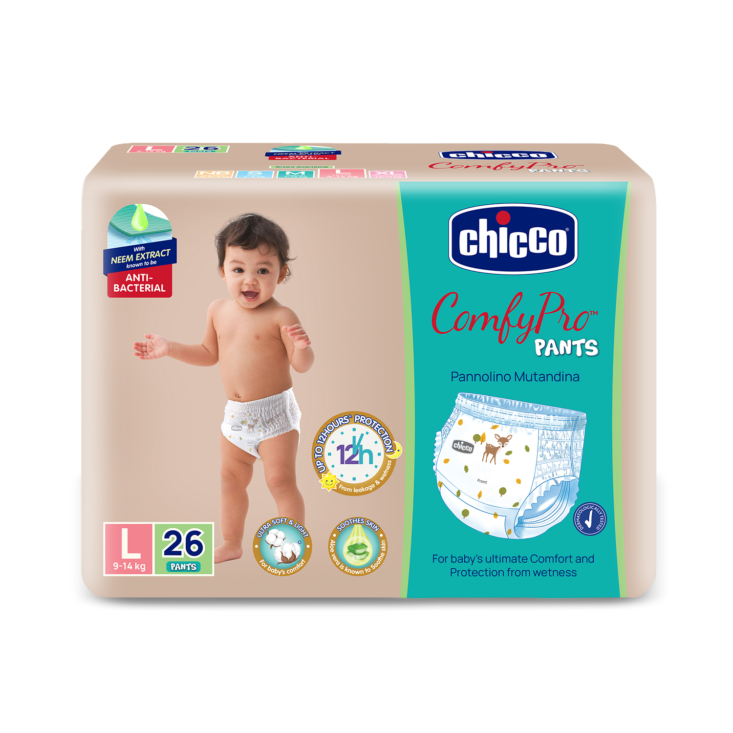 Chicco Comfypro Pants Large 44 Pc-26Piece